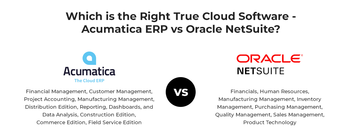 Acumatica ERP vs Oracle NetSuite